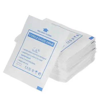 

100pcs Stop Bleeding Small Cotton Simple Disposable Gauze Swab Wound Care Gauze Wound Gauze for Home Outdoorin stock