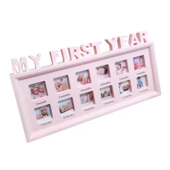 

12 Months My First Year Multifunctional Display Ornaments PVC Show Picture Photo Frame Moments Infant Newborn Baby Souvenirs