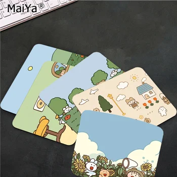

MaiYa Your Own Mats Diy Cute Cartoon Girl Unique Desktop Pad Game Mousepad Top Selling Wholesale Gaming Pad mouse