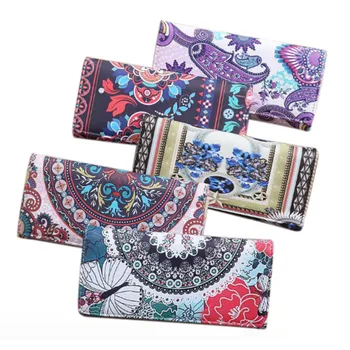 

Women Wallet 2020 Fashion Multi-function Color Printing Phone Credit Card Holder Multilayer Grandiflora Panel Female Coin Purse