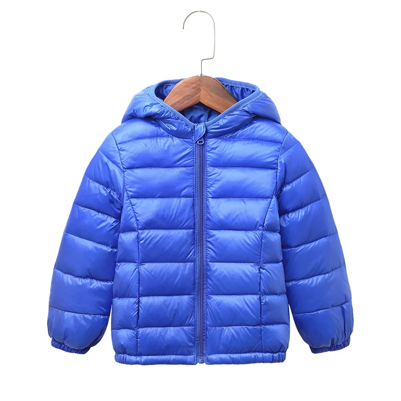 Лет свет детские парки зимняя одежда пуховик для девочки мальчиков детская пуховая куртка пуховое пальто Зимняя теплая детская о - Цвет: blue