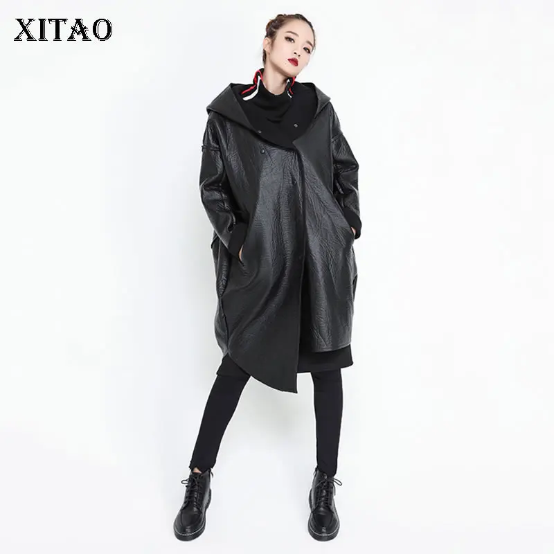 XITAO/женская одежда из искусственной кожи большие размеры 2019 нестандартная