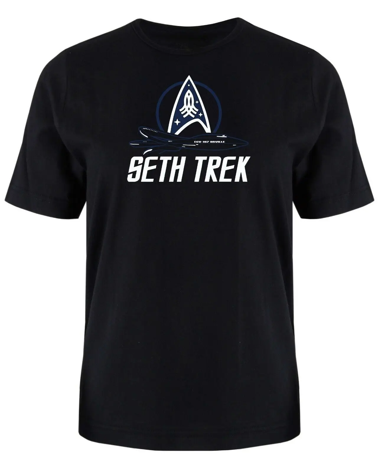 

SETH treck Orville T-Shirt Sci Fi Fan Star treck & The Orville Mash Up Tee Shirt Tops wholesale Tee custom Environtal printed Ts