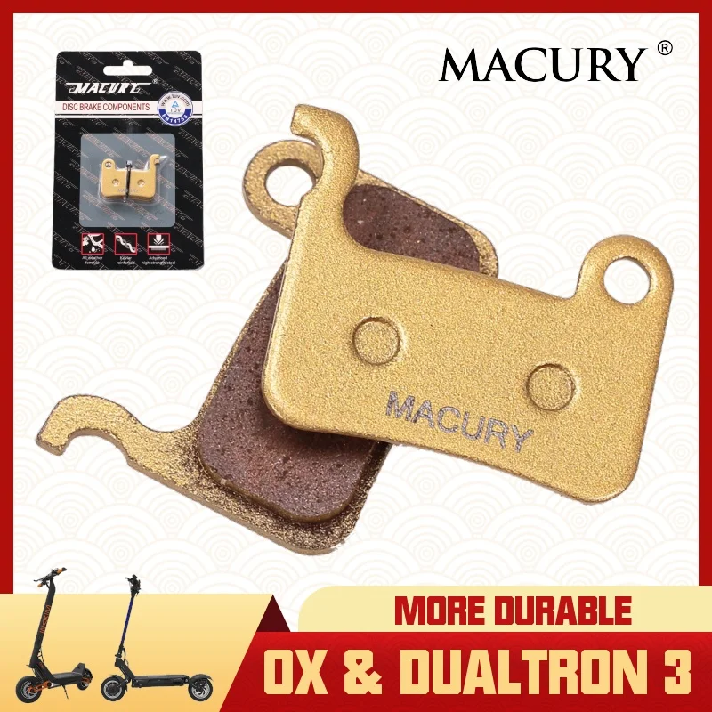 

Macury Metal Disc Brake Pad for OX & Dualtron 3 DT3 DT 3 Electric Scooter TÜV Certificate
