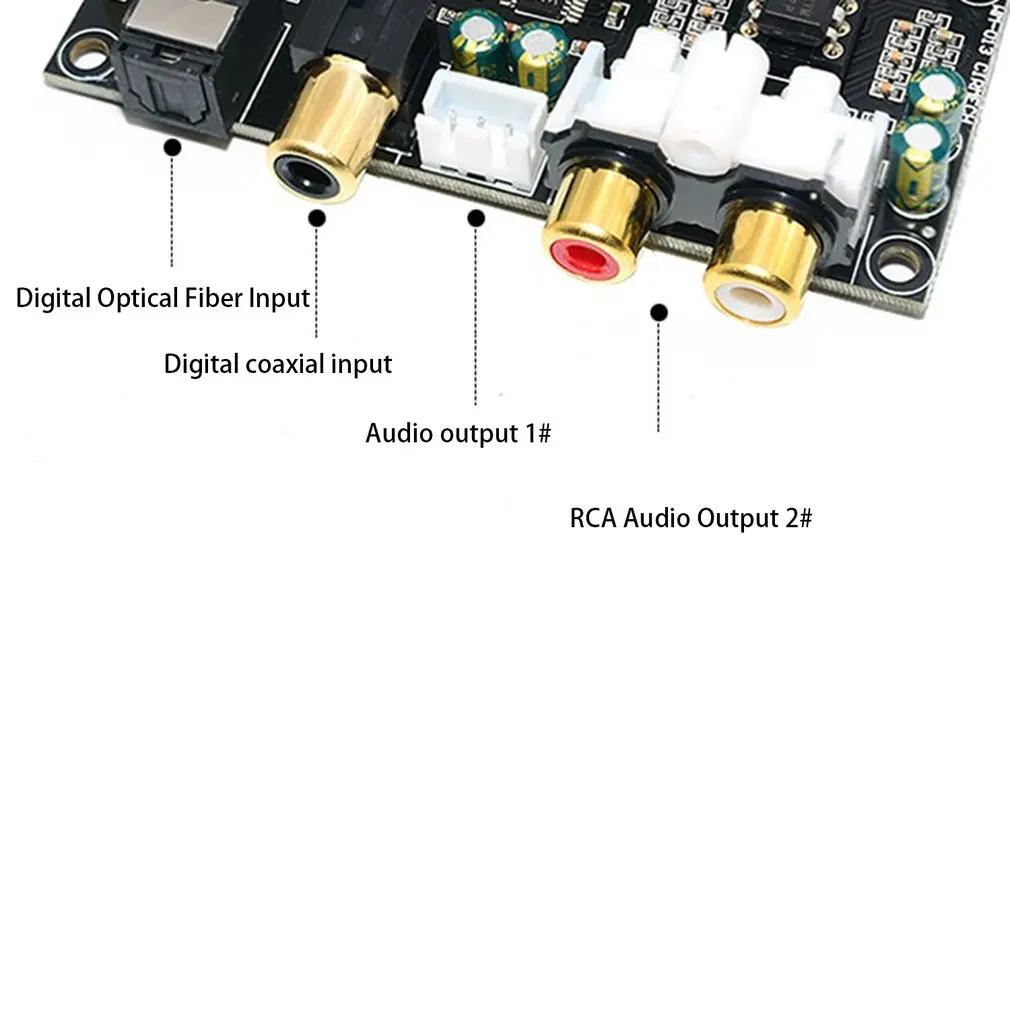 Оптический коаксиальный аудио декодер CS8416 CS4398 чип 24BIT192KHz SPDIF коаксиальный волоконно-оптический ЦАП декодирующая плата для усилителя