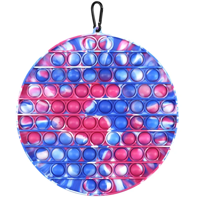 Pop Fidget Reliver Stress Toy Rainbow Push Bubble Antistress Toys Adults & Children Sensory Toys to Relieve Autism Free Shipping 20X20 CM