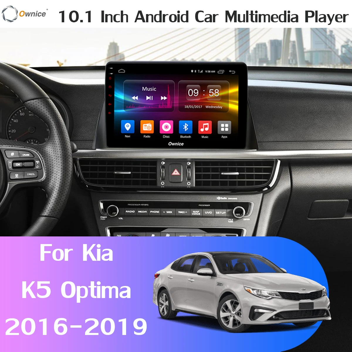1Din 360 ° панорамная камера Android 9,0 8Core 4G+ 64G Автомобильное мультимедийное радио для Kia Optima K5- gps SPDIF DSP CarPlay видео