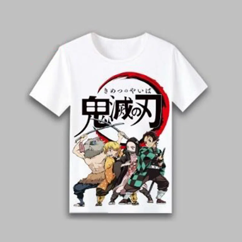 Kawaii Anime Demon Slayer T Shirt Women Men Kamado Kimetsu No Yaiba Graphic Tees Tanjirou Unisex Tops Funny Tshirt Male custom t shirts Tees