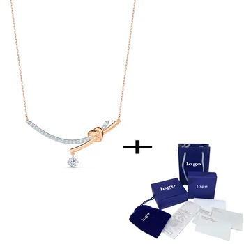 

2020 Fashion New Simple Rose Gold LIFELONG HEART Ms. Necklace Send Girlfriend Birthday Engagement Exquisite Jewelry Gift