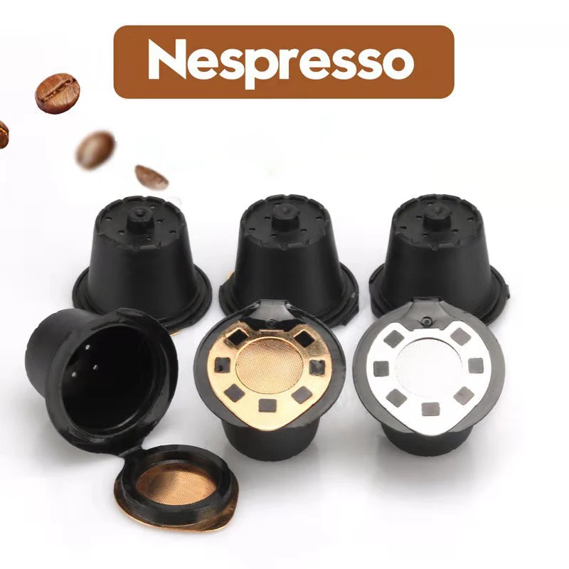 

reusable nespresso 3pcs upgraded version with a good filtration effect,a rich fat and a delicate appearance nespresso capsule is coffee filter barista tools kitchen accessories