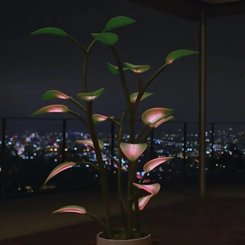 Magical LED Houseplant Lamp Indoor Decor Programmable Night Light Changeable Color Plant Magic Lamp for Home Decor Bonsai Lights