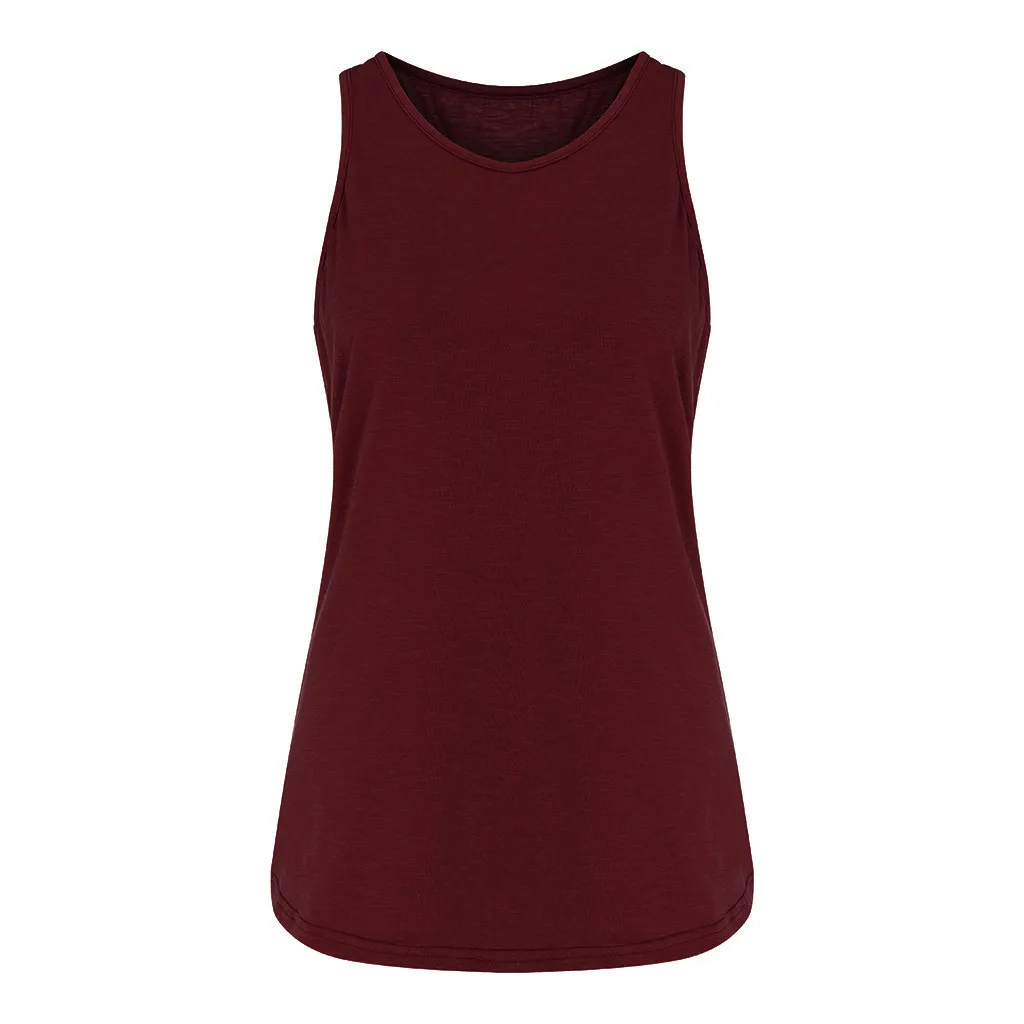 Jaycosin Women 2020 Trendy Sexy Solid Sleeveless Top Strap Vest Tank Shirt Fashion Comfortable Camisole Vest Blouse T-Shirt 319