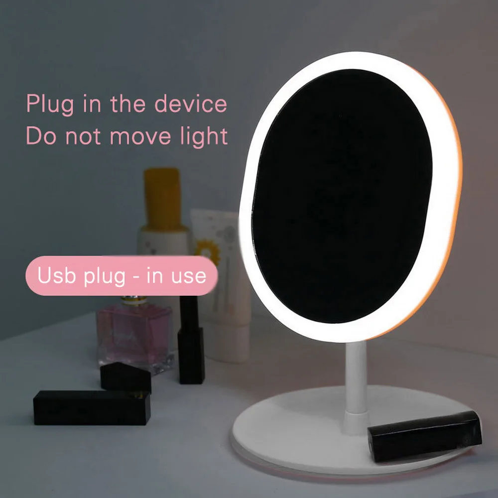 Makeup Backlit Mirror Light With Natural White LED Daylight vanity mirror Detachable/Storage Base 3Modes To espelho lustro 3Type