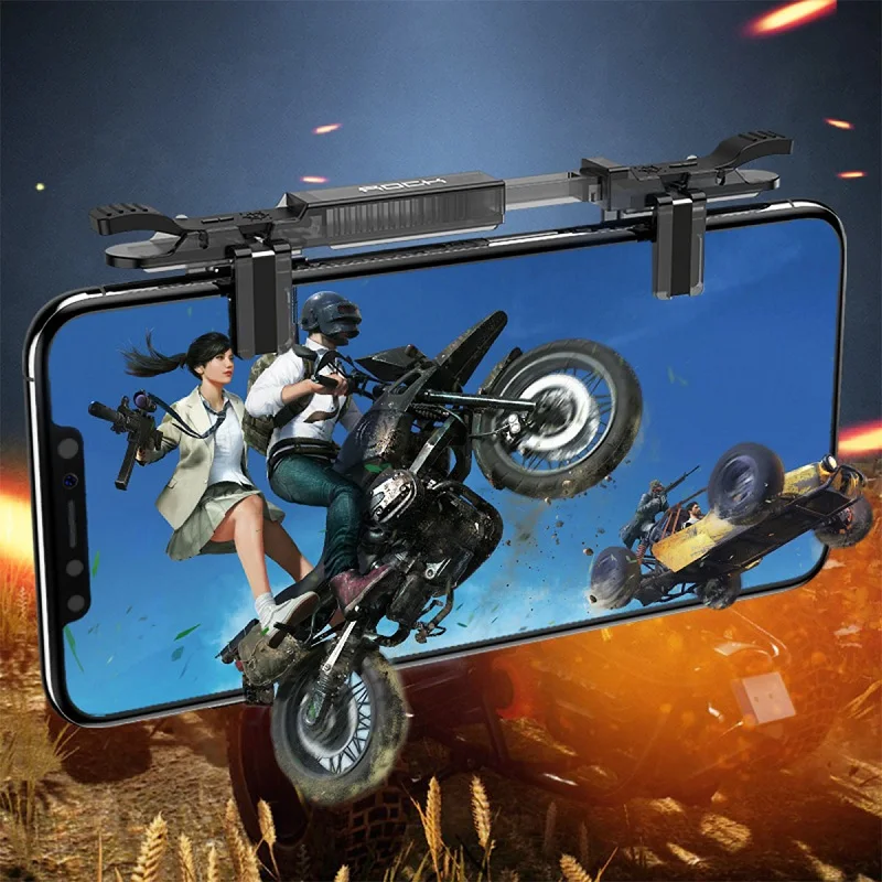 Игровой геймпад Pubg для IPhone, Android, четыре пальца, кнопка запуска, игровой контроллер, джойстик для pubg L1 R1, шутер