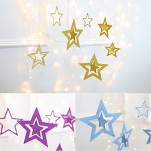 Детский сад звезда бумажная карта латте арт Висячие Аксессуары свадебные комнаты День Рождения вечерние классные магазин декоративные Supp