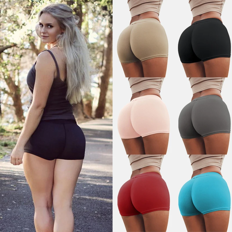 

Safety Shorts Pants Women Solid Skinny Sports Shorts Casual Ladies Beach Running Gym Outdoor Hot Plus Size Slimming Underpanties