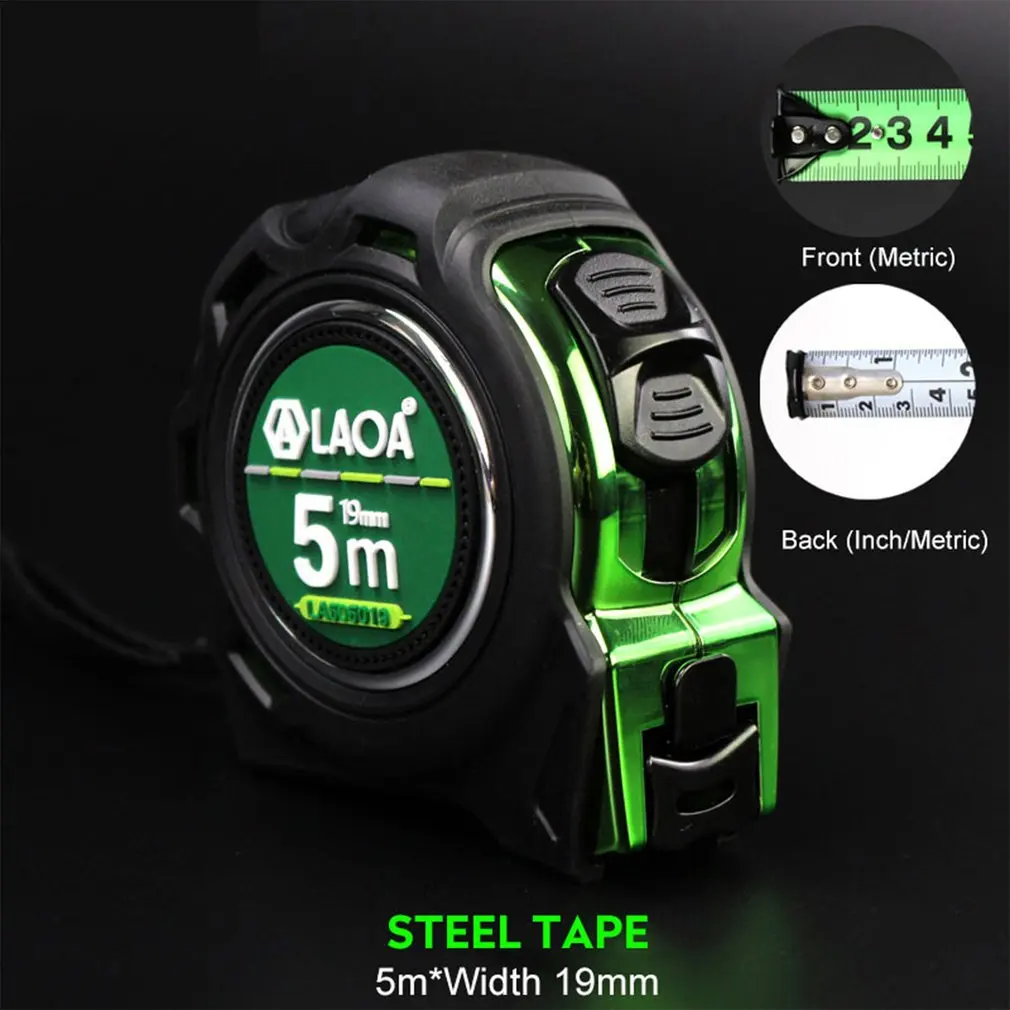 

LAOA Double-sided Mn Steel Measure Tape Geomantic Tapes Inch/Metric Type Tapeline Woodworking Measuring Tools