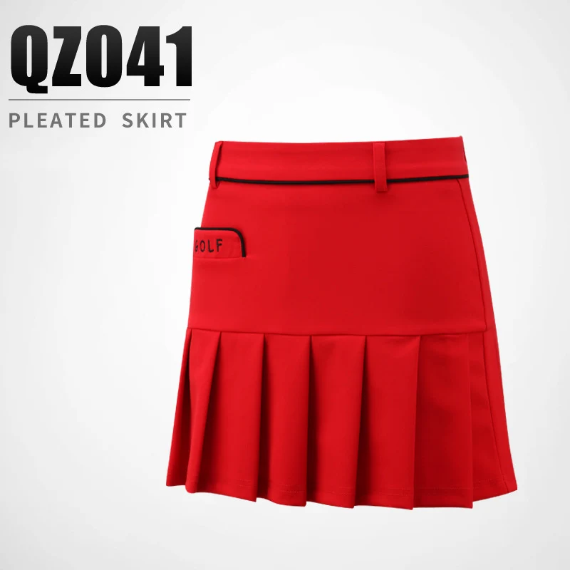 skirt PGM одежда для гольфа женская короткая разделенная Летняя женская плиссированная Венецианская юбка футболка с длинным рукавом платье для гольфа костюм для тенниса - Цвет: skirt