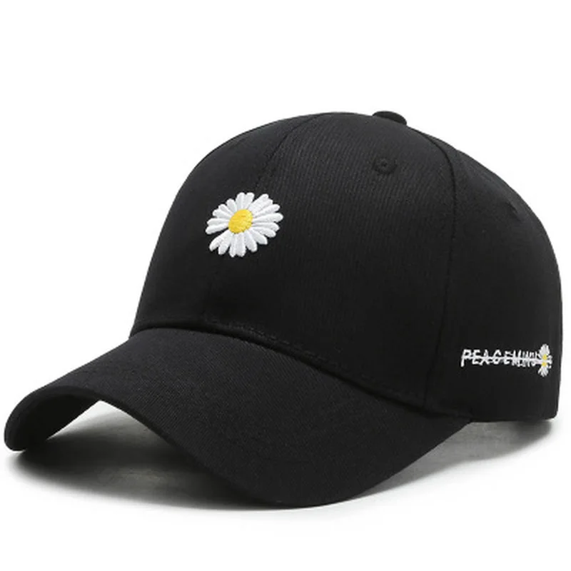 Women Men Tennis Caps Baseball Cap Female Daisies Summer Outdoor Adjustable Embroidered Women Trucker Hats Dad Hat