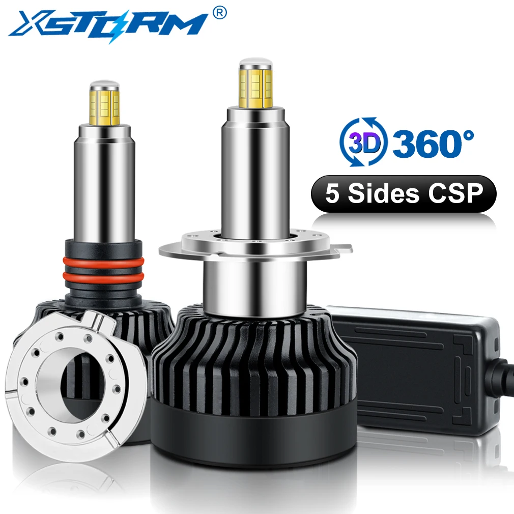 360 градусов 3D Автомобильные фары H7 LED Canbus H8 H11 9005 HB3 9006 HB4 светодиодный ные лампы 6000