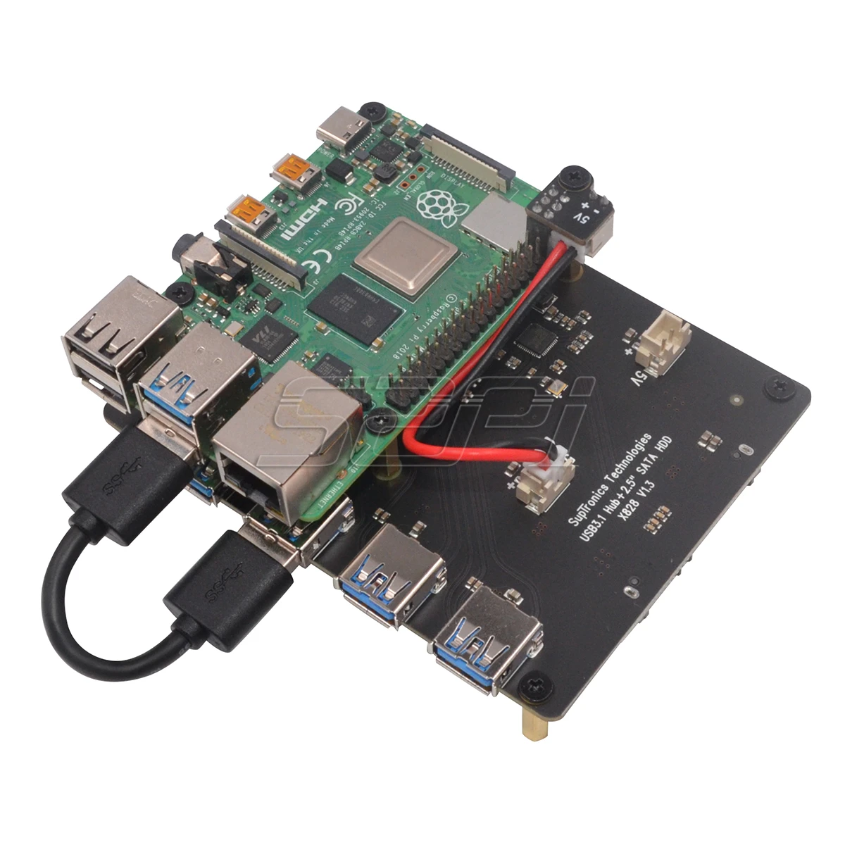  52Pi frambuesa X828 apilable de 25 