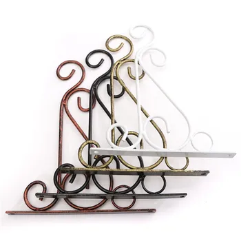 

European Style Wall Hanging Flowerpot Bracket Iron Flower Stand Balcony Home Decoration Iron Plants Pots Hooks
