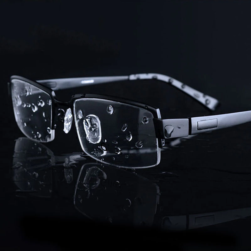 

Titanium Optical Glasses Frame Men Half Rim Eyeglasses Male Myopia Prescription Eye Glasses Spectacle Frames Clear Lens Eyewear