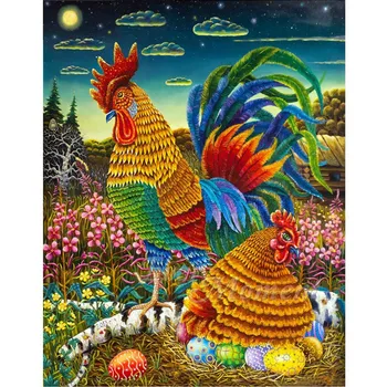 

Diamond Painting Handmade Chicken Picture Of Rhinestone 5D Diy Picture Of Rhinestone Diamond Embroidery