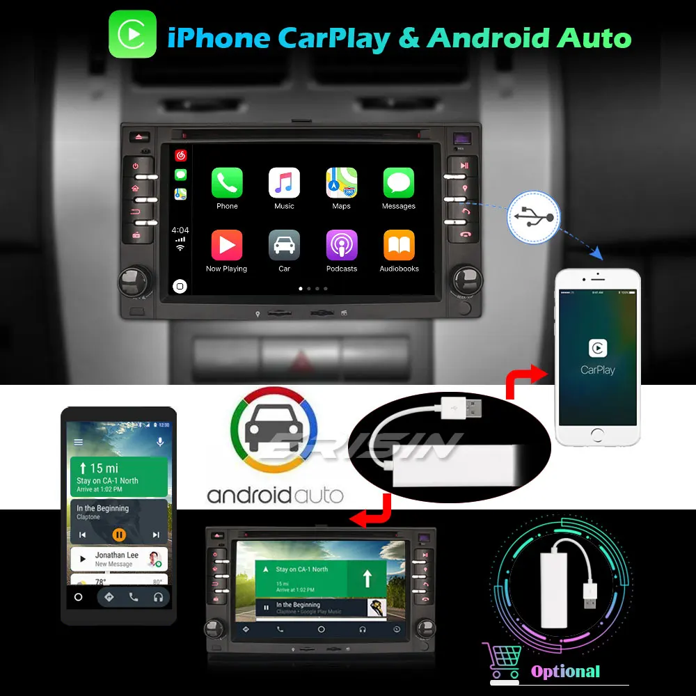 Автомагнитола Erisin Android 10 0 GPS DAB + Wifi для KIA Sorento Optima Sportage Cerato Cee 'd
