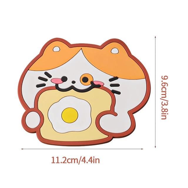 Rajzfilm Alapító Coaster Ins Aranyos Nem Csúszás Placemat Pvc Hőszigetelő Asztali Szőnyegbélyeg Bögre Párnák Otthoni Konyhai Étkezőasztal Szőnyegek Alátétek - Image 6
