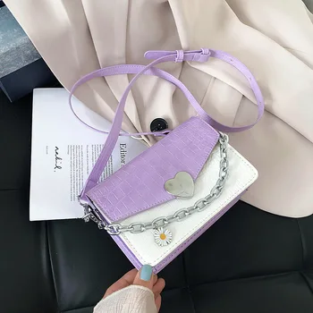 

Net Red Mini Bag Female 2020 Women's New Style Chain Square Sling Bag Fashion Cool Shoulder/Crossbody Bag