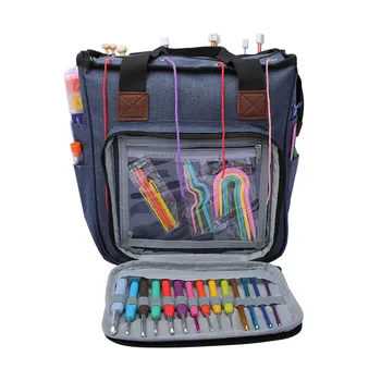 

Storage Bag Woven Bag Portable Yarn Tote Bag Wool Crochet Large Capacity Storage Bag DIY Home Storage Bag #Zer