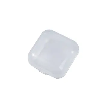 

Mini transparent box for ring earplugs Transparent square with lid plastic carry Small Parts box Transparent