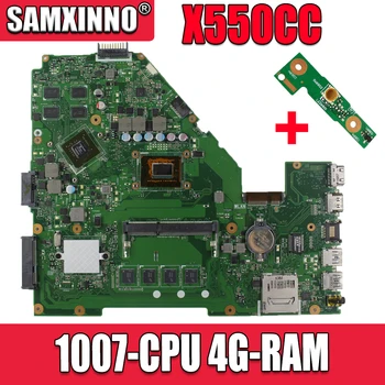 

X550CC Laptop Motherboard For Asus R510C X550C A550C Y581C Motherboard 1007-CPU 4G-RAM GT720M-GPU Mainboard 100% Test Ok