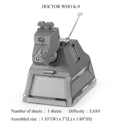 3D DIY металлическая головоломка модель ТАРДИС из сериала «Доктор Кто» резка головоломки лучшие подарки для любимого друзей детская