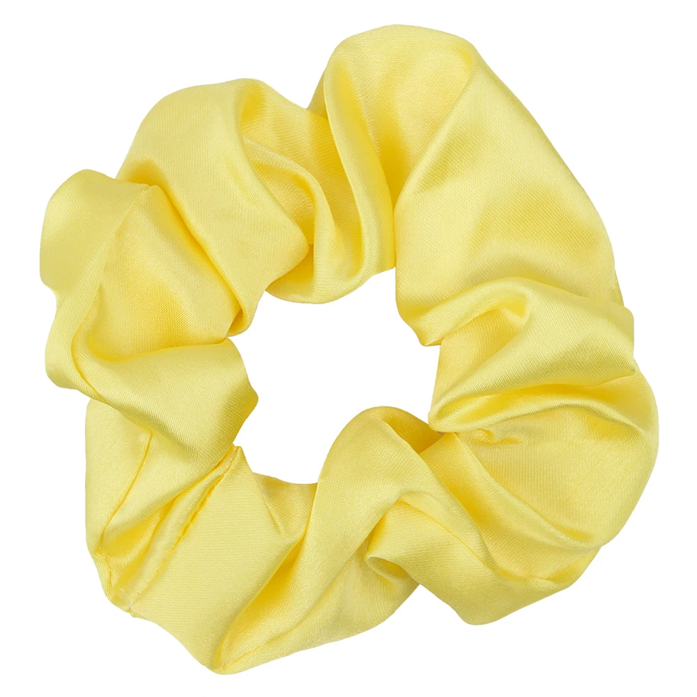 Yellow headband Резиновые резинки для волос Meimile для девочек, резинки для волос, конский хвост, Детские аксессуары для волос для принцессы, оранжевые - Цвет: Yellow headband