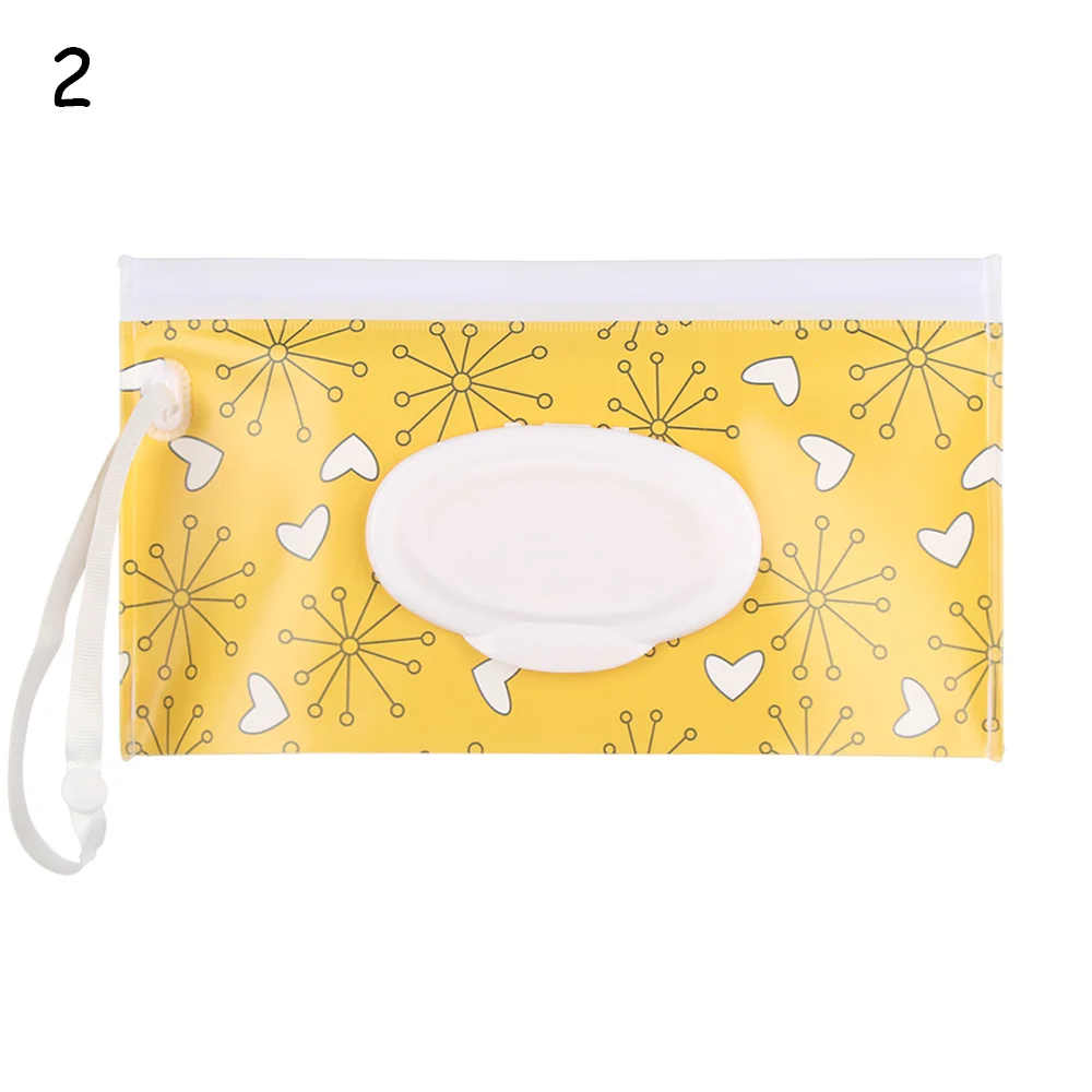 1Pc Baby Fashion Wipes Carrying Case Clutch and Clean Wet Wipes Bag for Stroller Cosmetic Pouch with Easy-Carry Snap-Strap Baby Strollers vintage Baby Strollers