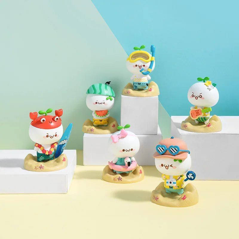 

Summer Style Long Grass Series Model Figures Cute Action Figure Blind Box Toys Gift For Children Adult Hand-made Gifts