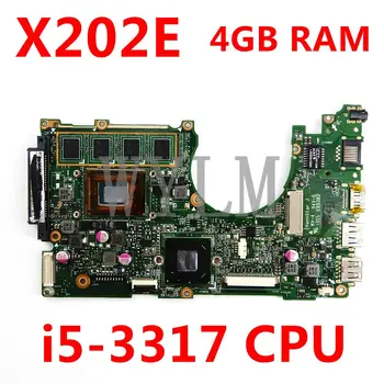 

X202E i5-3317 CPU 4GB RAM Mainboard For ASUS S200 S200E X202 X202E X201EP X201EV X201E Laptop Motherboard 100% Test OK