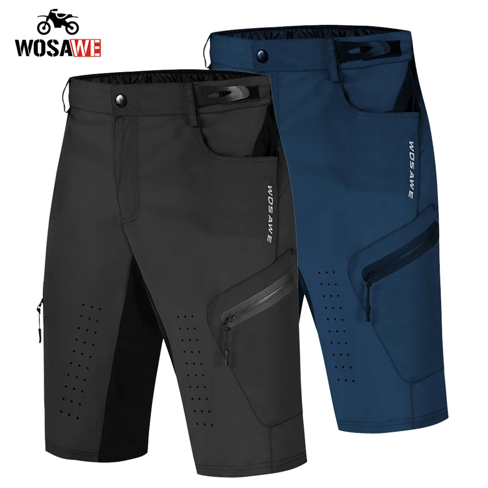 Мужские дышащие шорты для езды на мотоцикле WOSAWE быстросохнущие горной дороге MTB |