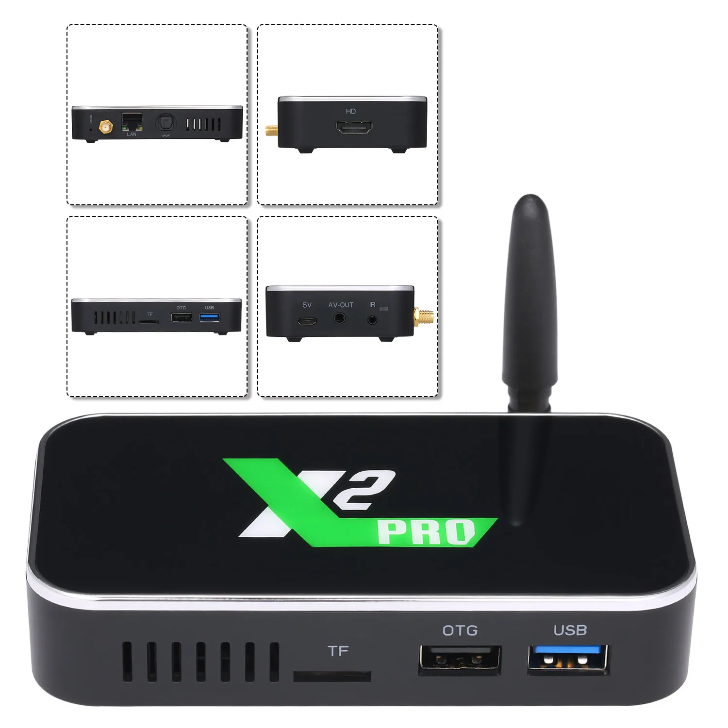X2 Pro X2 cube Smart Android tv Box S905X2 2GB 4GB DDR4 16GB 32GB rom 2,4G/5G WiFi 1000M 4K декодирование Miracast HD медиаплеер