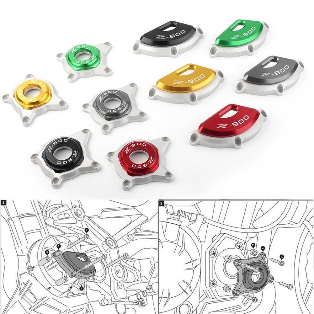 

Motorcycle CNC Engine Case Protector Guard Cover For Kawasaki Z900 2016-2019 Z900RS Z900RS Cafe 2017 2018 2019 Left Right Set
