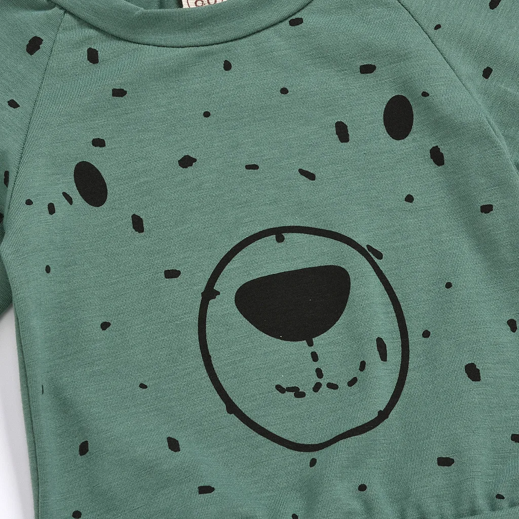 Одежда для новорожденных девочек свитер для маленьких мальчиков милые с рисунком медведя Топы+ модные штаны Повседневная одежда Зимний комплект для малышей