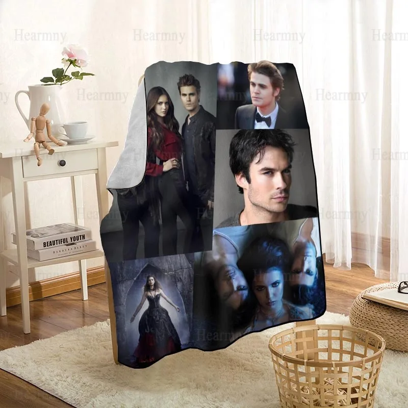New The Vampire Diaries Blankets Printing Soft Blanket Throw On Home