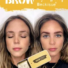 3D Пернатые брови, макияж, бальзам для укладки бровей, набор мыла, стойкий гель для установки бровей, водостойкая помада-тинт для бровей, косметика