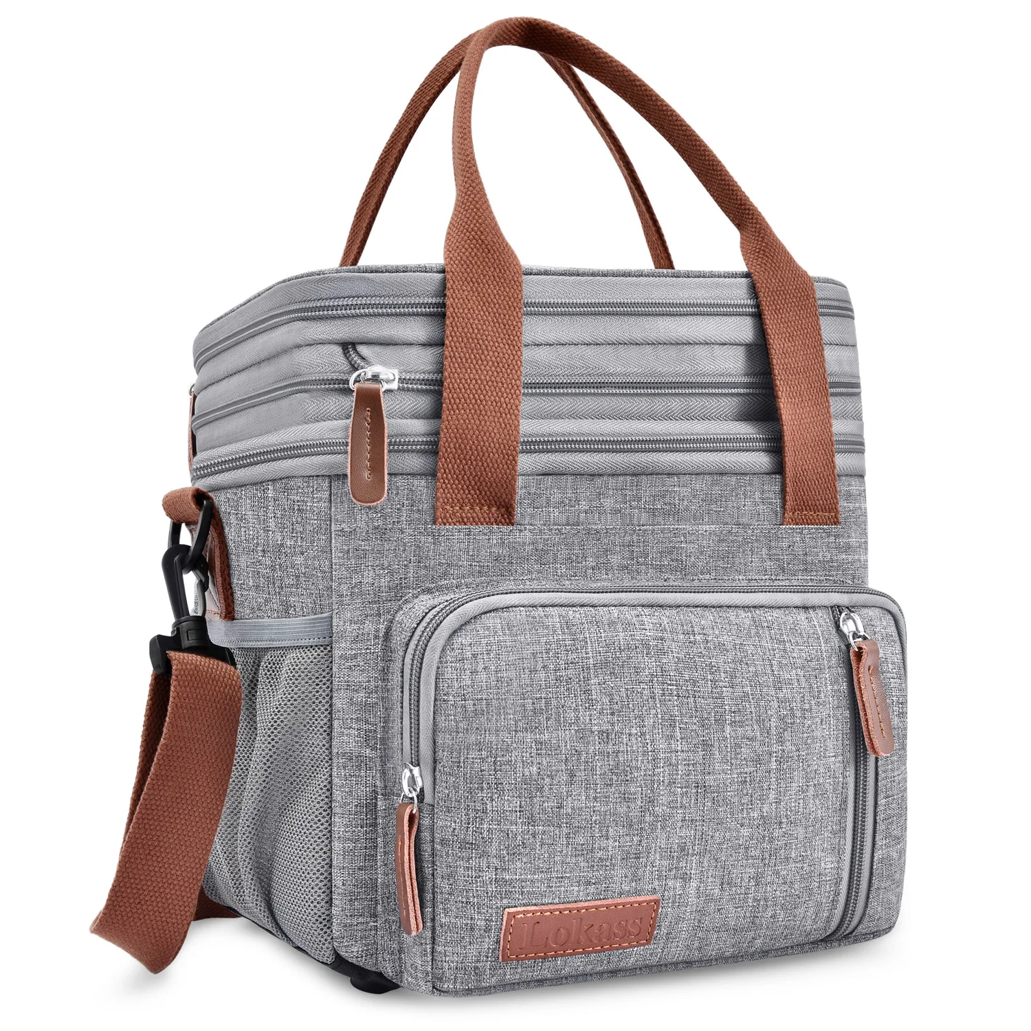 Single Shoulder Bag Portable Fresh-keeping Cold Double-layer Large Capacity Picnic Bag Ice Bag Outdoor Picnic