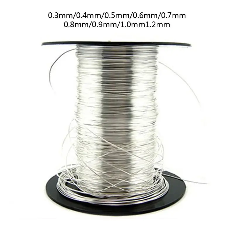 1 M 925 Sterling Silver Wire in Jewelry Making 0.3/0.4/0.5/0.6/0.7/0.8/0.9/1.2mm | Украшения и аксессуары
