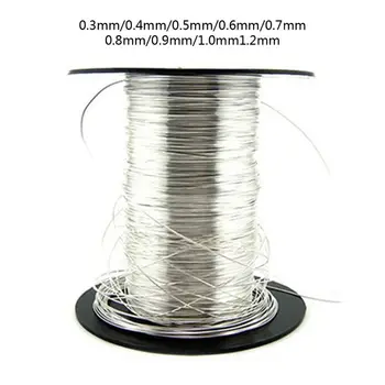 

1 M 925 Sterling Silver Wire in Jewelry Making 0.3/0.4/0.5/0.6/0.7/0.8/0.9/1.2mm