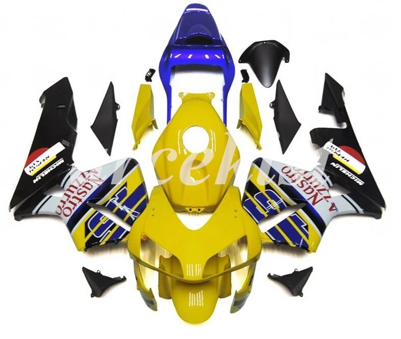 Литье под давлением ABS мотоцикл полный обтекатель комплект подходит для CBR600RR F5 2004 2003 на заказ желтый черный синий