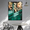 Self-Portrait In The Green Bugatti by Tamara de Lempicka Printed on Canvas 1